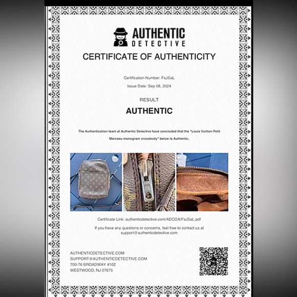 LOUIS VUITTON PETIT MARCEAU MONOGRAMMED CROSSBODY BAG / INCL COA / MRSP $1,423 - Picture 14 of 16